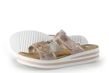 Rieker Slippers in maat 41 Roze, Slippers, Overige kleuren, Verzenden, Zo goed als nieuw