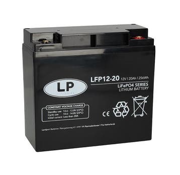 Landport (LP) Lithium accu LFP V12,8-20 LiFePo4 12 volt 20, Caravans en Kamperen, Caravan accessoires, Ophalen of Verzenden, Nieuw