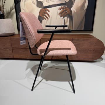 Armstoel Lynn - Roze - Set van 7 - Eleonora, Huis en Inrichting, Ophalen of Verzenden, Nieuw, Modern, Eén