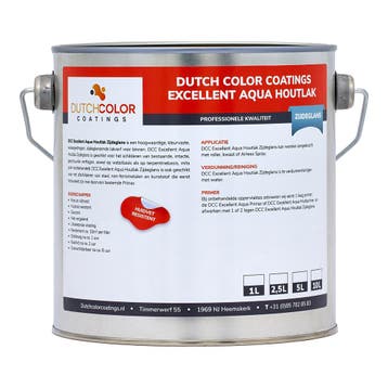 DCC Excellent Aqua Houtlak Zijdeglans RAL 9010 | Zuiver Wit, Verzenden, Wit, Nieuw, Lak