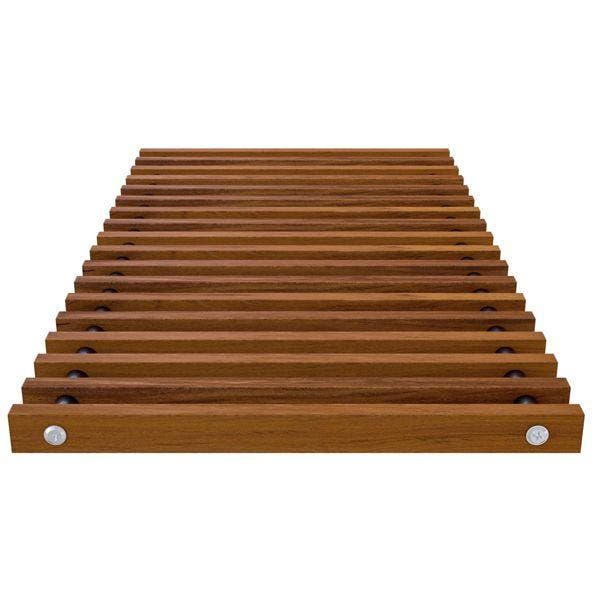 Merbau naturel rolrooster  - 1800x340  Betherma, Doe-het-zelf en Verbouw, Verwarming en Radiatoren, Verzenden