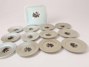 Josiah Wedgwood - Gebak/taartset (13) - Porselein - Wedgwood