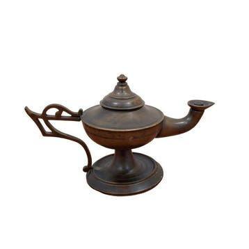 Olielamp - Brons - Negentiende-eeuws brons, Antiek en Kunst