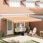 vidaXL Markies Geel en Oranje 450 × 300 cm Polyester en, Verzenden, Nieuw