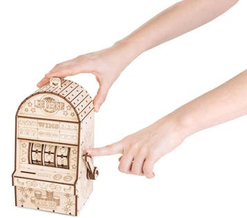 Eco Wood Art One-Armed Bandit 3D Mechanische Jackpot Mode..., Verzenden, Nieuw