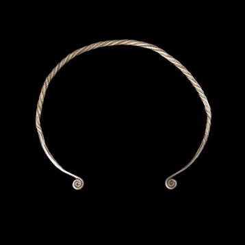 Viking periode Zilver Torque Neck of Arm Ring met