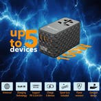 Verbatim UTA-06 100W GaN III universele reisadapter Met 2..., Verzenden, Nieuw, Overige typen
