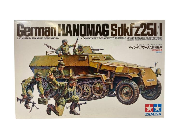 German Hanomag Sdkfz251/1, Hobby en Vrije tijd, Modelbouw | Auto's en Voertuigen, Verzenden