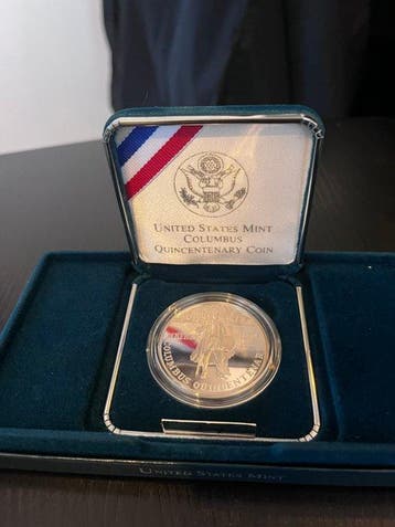 Verenigde Staten. 1 Dollar 1992, Columbus Quincentenary