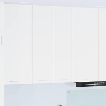 vidaXL Hangende kast met 2 deuren Wit 60 x 31 x 100 cm, Verzenden, Nieuw, Wit