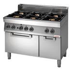 Showroommodel Modular Gas 6-pits fornuis - elektrische oven, Ophalen, Gebruikt, Fornuis, Frituur en Grillen