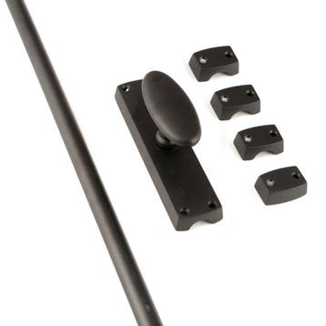 Raamespagnolet set 150cm - zwart, Verzenden, Nieuw
