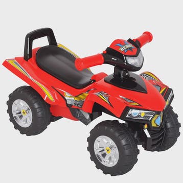 Kinder Loopquad met Licht & Geluid - Rood/Zwart (12-36 mnd), Verzenden, Nieuw