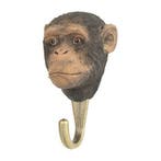 Kapstokhaak hout wandhaak kapstok wildlife Chimpansee, Nieuw