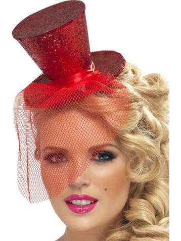 Fever mini hoedje rood, Ophalen of Verzenden, Nieuw