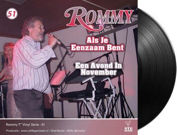 Rommy - Als Je Eenzaam Bent / Een Avond In November - Vinyl, Cd's en Dvd's, Ophalen of Verzenden, Nieuw in verpakking