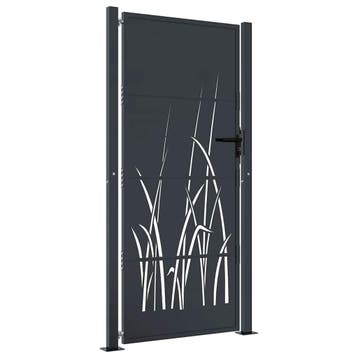 Stalen Poort Laserdesign | Tweedekansje | OP=OP, Tuin en Terras, Met poort, Ophalen of Verzenden, Zo goed als nieuw, Tuinhek