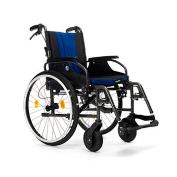 VERMEIREN D200 Split Rolstoel - Zwart/Blauw - Zitbreedte 50, Ophalen of Verzenden, Nieuw