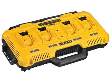 DeWalt DCB104-QW - Lader - Laadt 4 batterijen tegelijk op -, Verzenden, Zo goed als nieuw