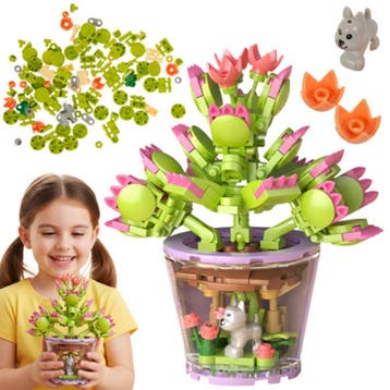 Ruhhy Creatieve bloemen bouwblokken 172 stuks – educatiev., Ophalen of Verzenden, Nieuw