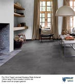 Pvc Laminaat Click Zwart Eik 100 X Kleur 5mm toplaag 0,55, 75 m² of meer, Nieuw, Pvc click laminaat vloer, Ophalen of Verzenden