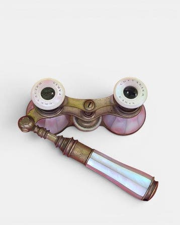 Zoom binoculars - Opernglas mit Lorgnette - 1850-1900 -