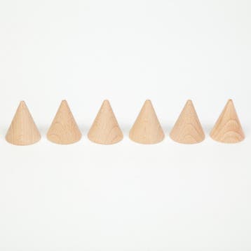 Grapat houten kegels naturelkleurig van €12,99 voor €12,90, Ophalen of Verzenden, Nieuw