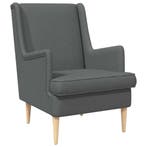 vidaXL Fauteuil Donkergrijs Stof, Verzenden, Nieuw