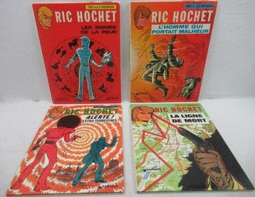 Ric Hochet - 4x C - 4 Album - Eerste druk - 1971/1974, Nieuw
