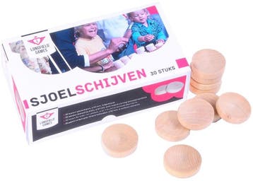 Grote Sjoelschijven Holgedraaid | Longfield - Spelonderdelen, Verzenden, Nieuw