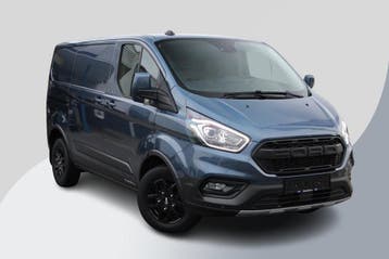 Ford Transit Custom 300 2.0 TDCI L1H1 Trail, Stof, Gebruikt, Euro 6, Blauw