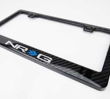 NRG Carbon License Plate Frame/ Fiber Poly Dip Finish Wet w/, Ophalen of Verzenden