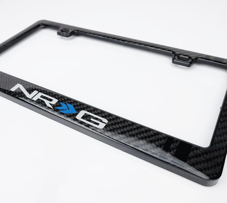 NRG Carbon License Plate Frame/ Fiber Poly Dip Finish Wet w/, Auto diversen, Tuning en Styling, Ophalen of Verzenden