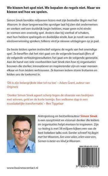 Het oneindige spel - Simon Sinek 9789047012153, Verzenden, Zo goed als nieuw, Simon Sinek