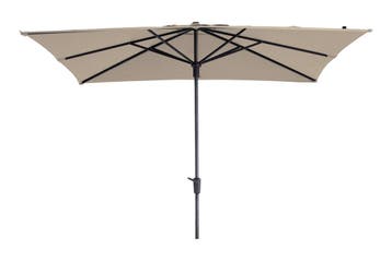 Madison stokparasol Syros luxe ecru 280x280 cm., Verzenden, Nieuw, Stokparasol