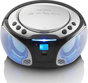 Lenco SCD-550SI - Draagbare radio met Bluetooth® en LED verl, Verzenden, Zo goed als nieuw