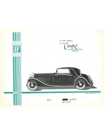1932 ISOTTA FRASHINI 8B RANGE BROCHURE ENGELS, Nieuw, Author
