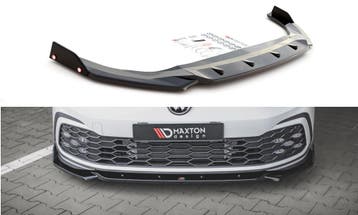 Voorspoiler V.2 Volkswagen Golf 8 GTI / R-Line Maxton Glans, Ophalen of Verzenden, Nieuw