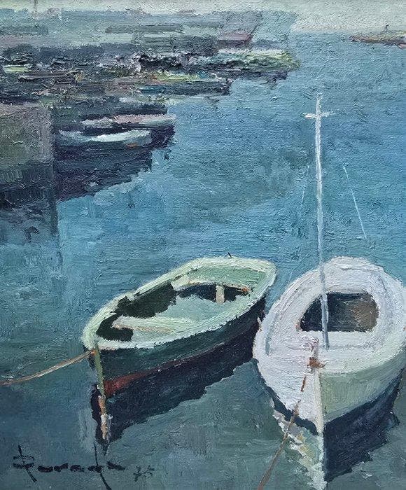 Ramon Poveda Ibars (1936) - La ermita, Antiek en Kunst, Kunst | Schilderijen | Klassiek