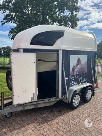 Leuke Atec 1,5 paards paardentrailer / aanhanger!, Ophalen, Zo goed als nieuw, Hout, 1½-paards trailer