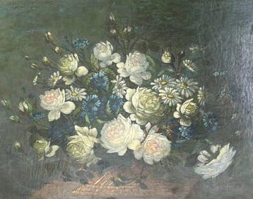 Dutch school (XX) - Fiori bianchi