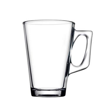 GGM Gastro | (24 stuks) theeglazen met oor - Aqua - 250ml |, Verzenden, Nieuw in verpakking