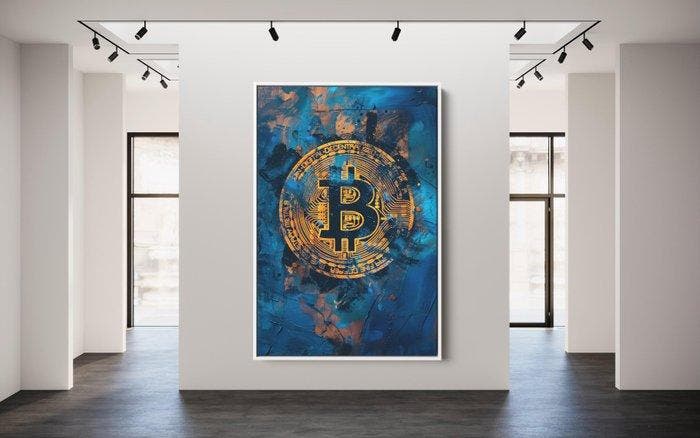 Dine Chanima (XX-XXI) - (XXL) Giant Blockchain Color Wave, Antiek en Kunst, Kunst | Designobjecten