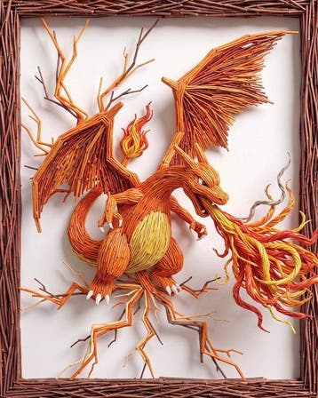 AT9 - Charizard: Ira Maestosa - Wood Style, Nieuw