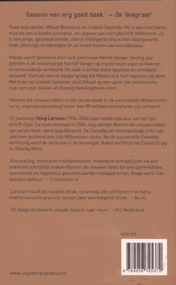 Mannen die vrouwen haten / Millenium / 1 9789056725372, Boeken, Verzenden, Gelezen, Stieg Larsson
