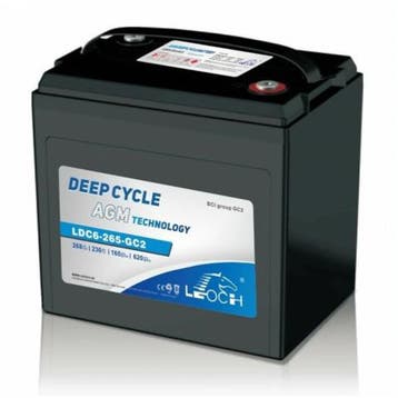 Accu AGM Carbon Leoch LDC6-265-GC2 (6V/265Ah), Ophalen of Verzenden, Nieuw