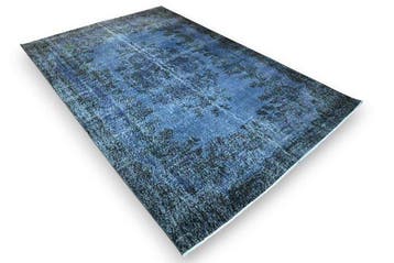Blauwe vintage - Vloerkleed - 290 cm - 185 cm - met