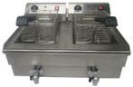 Q-Gastro 2 pans Elektrische Friteuse 2x 10L (Nieuw) 230V, Ophalen of Verzenden, Nieuw in verpakking