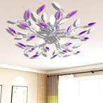 vidaXL Lamp met kristallen bladeren van acryl voor 5x E14, Verzenden, Nieuw