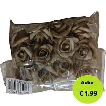 Mini Foam Roos Sand 2 cm Zelfklevend Pak, Ophalen of Verzenden, Nieuw